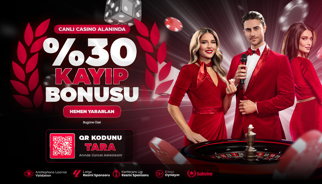 bhsnecom's tweet image. 😍 Bugüne Özel %30 Kayıp Bonusu 😍☘️

🌼 #Bahsine’de #CanlıCasino oyuncusuna tam destek! ☘️🍀
🗣 Minimum 3.000 TL yatır, Canlı #Casino ’da %30 #kayıp desteğini anında al ✨

👑Telegram: bit.ly/bhstelegram
👑Giriş: bit.ly/bhssosyal