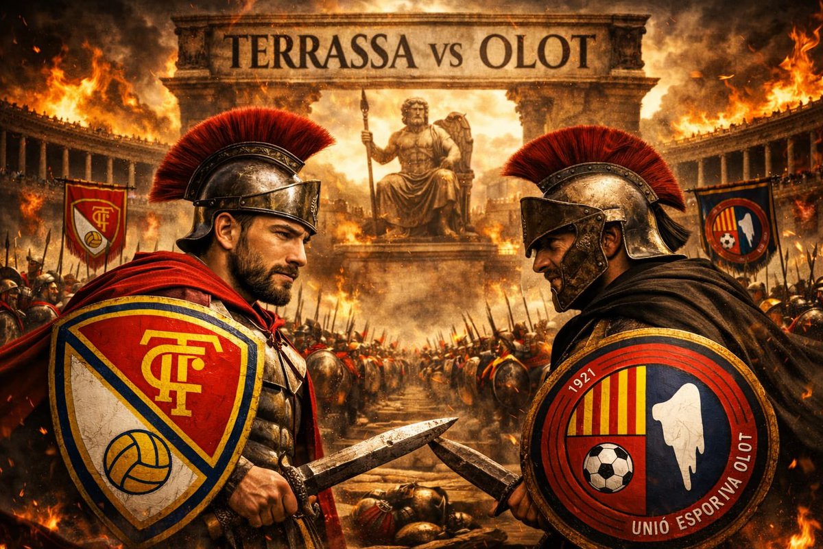 Diumenge és una batalla importantíssima. Que pot valer una guerra. Terrassistes, tots a l’Olímpic a les 12:30h.

Sigueu benvinguts, <a href="/UEO1921/">Unió Esportiva Olot</a>⚔️

🎨<a href="/98Adrich/">Adrich_98</a>