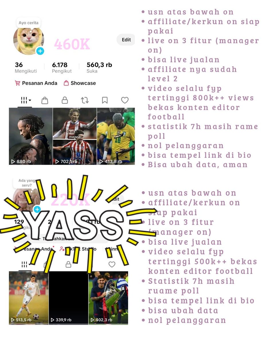 jual akun tiktok, order?DM di bio‼️ tweet media