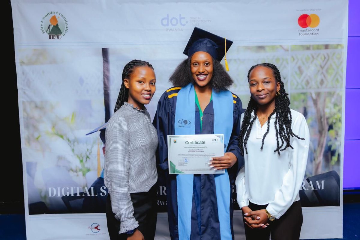 Jobra__'s tweet photo. We were proud to attend the graduation of 53 young women from the SheCanCode Program by our longtime partner @igirerwanda 

Their dedication and growth show the power of digital skills in opening doors to tech careers.

#SheCanCode #WomenInTech #DigitalSkills https://t.co/2pgkI79X7Q