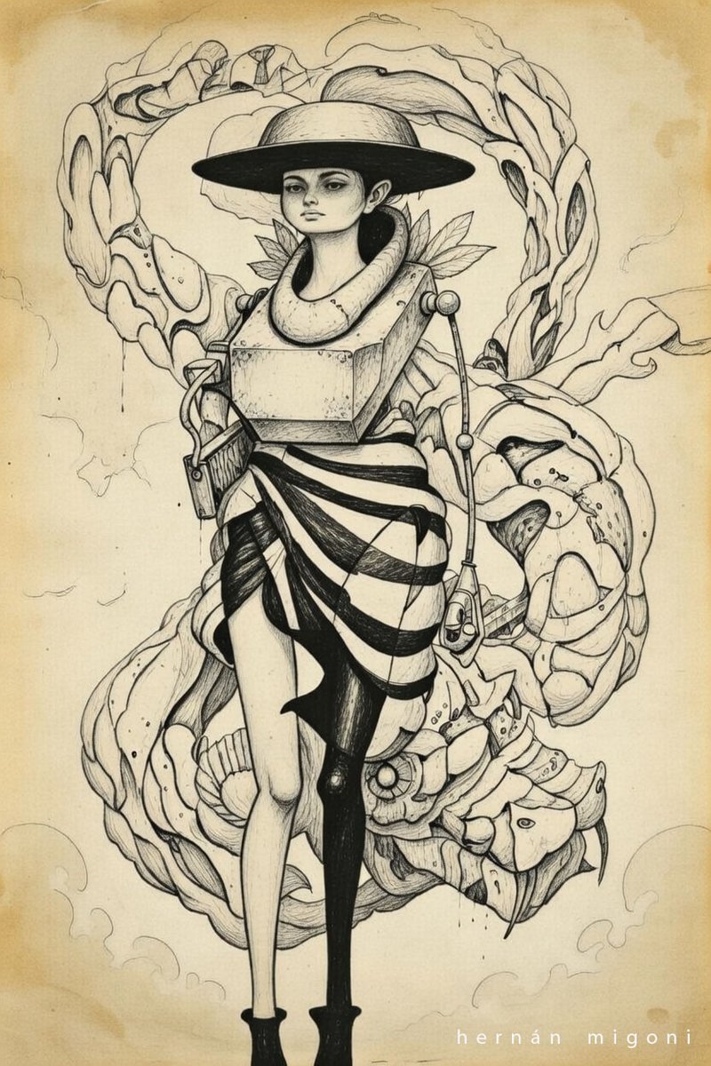 "Personal Dragon." Acrylic on paper/digital retouching 20%./
 Sketch, ink on paper/digital retouching 5%.

#AcrylicPainting #DigitalRetouch #SurrealArt #HybridMedium #DarkFantasy #BioMechanical #MixedMedia
#PinturaAcrílica #RetoqueDigital #ArteSurrealista #MediosMixtos #Fantasía