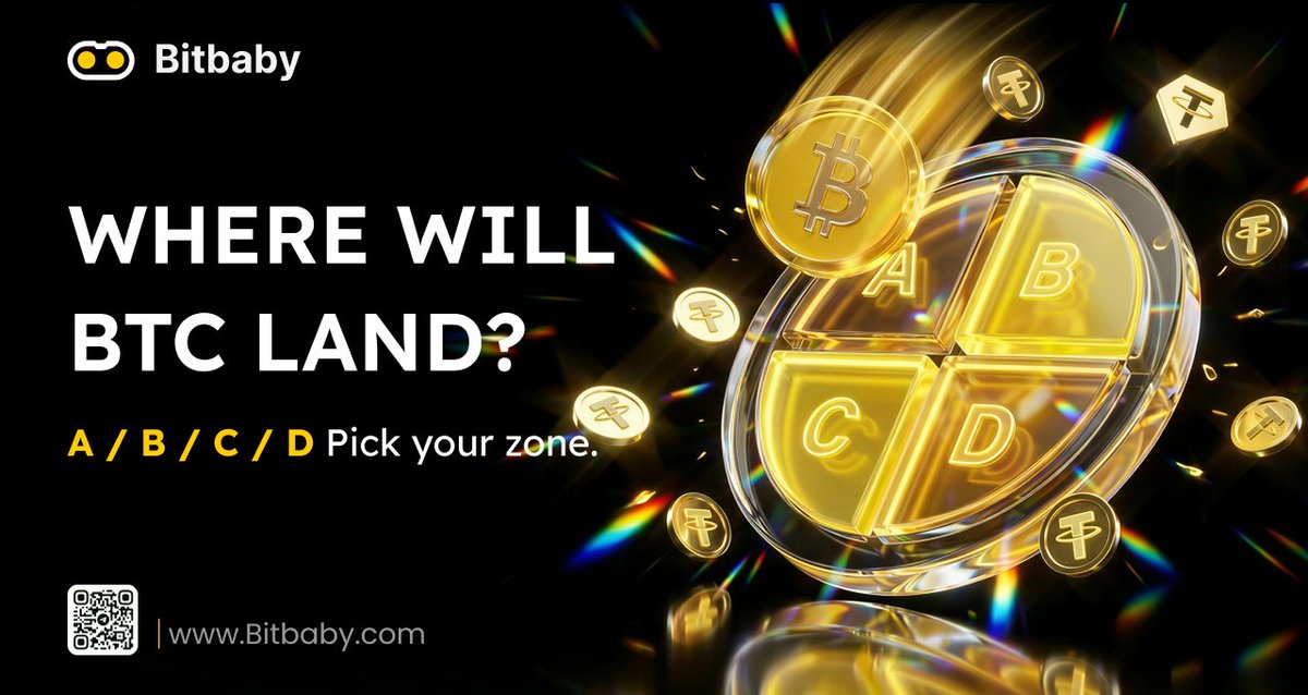 🎮DAY-3 CHALLENGE: 12:00 PRICE BRACKET

Where will BTC close at 12:00 (UTC)?
A — Below 66,000
B — 66,000–67,000
C — 67,000–68,000
D — Above 68,000
Comment A / B / C / D.

🎁 1 random winner from the correct bracket will win!

Rules:
• Follow <a href="/Bitbaby_EX/">BitBabyEX</a>
• Retweet and Comment
