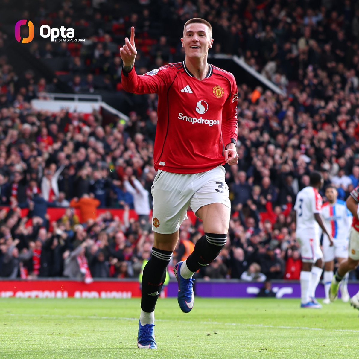 6 - Since the departure of Ruben Amorim as Manchester United manager, Benjamin Šeško is the leading scorer in the Premier League with six goals, averaging a goal every 43 minutes. Marksman.