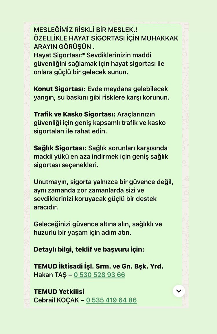 *Değerli kardeşlerim*

Hayat, her zaman planladığımız gibi gitmeyebilir. Beklenmedik olaylar, kazalar, sağlık sorunları ya da doğal afetler, hiç beklemediğimiz anda karşımıza çıkabilir. Bu gibi durumlar, hem fiziksel hem de maddi açıdan büyük zorluklar yaratabilir. Ancak, Dernek