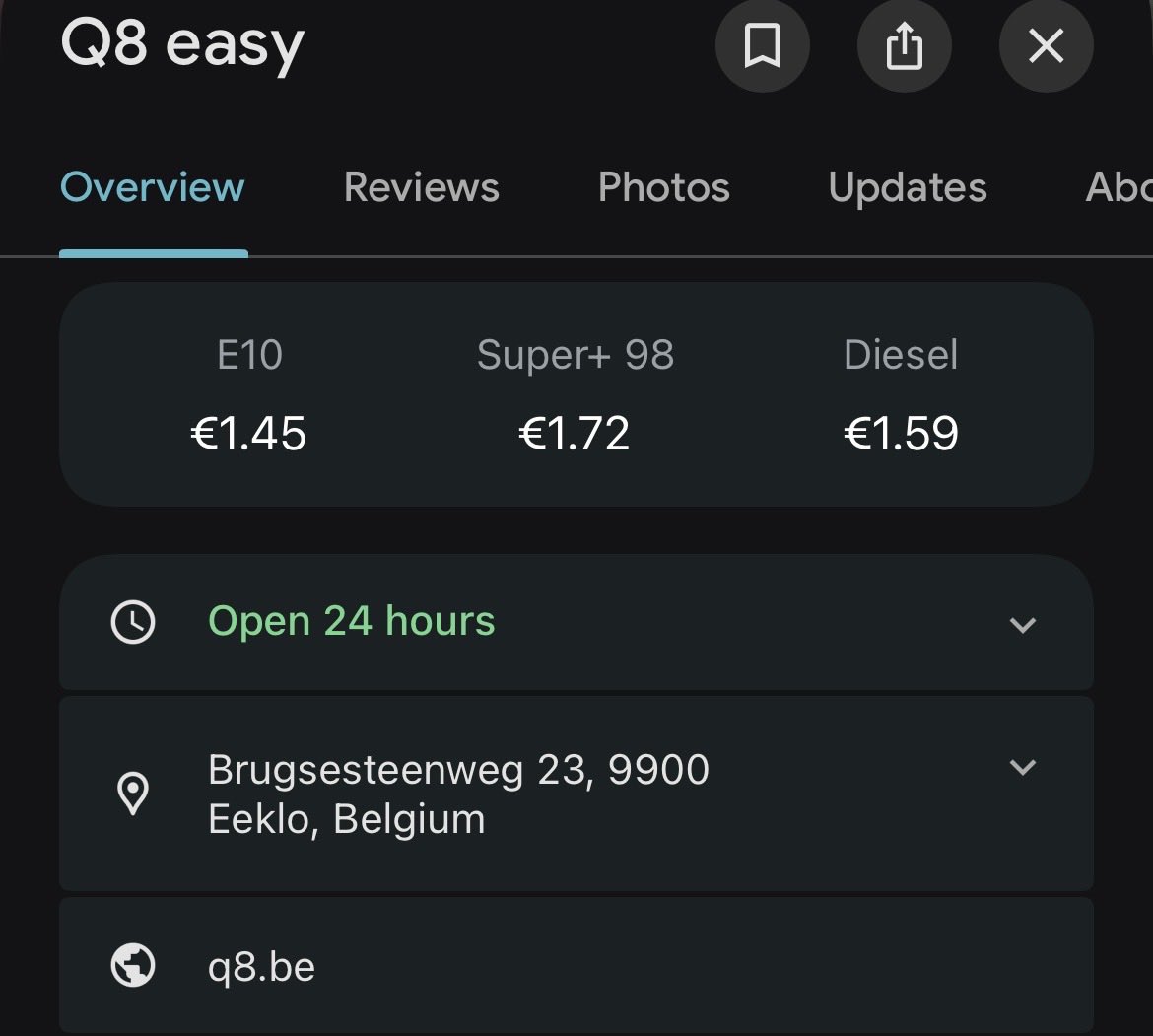 Gaat inderdaad heel hard met die prijzen, in België ook. Tankte afgelopen week nog voor 1,477.