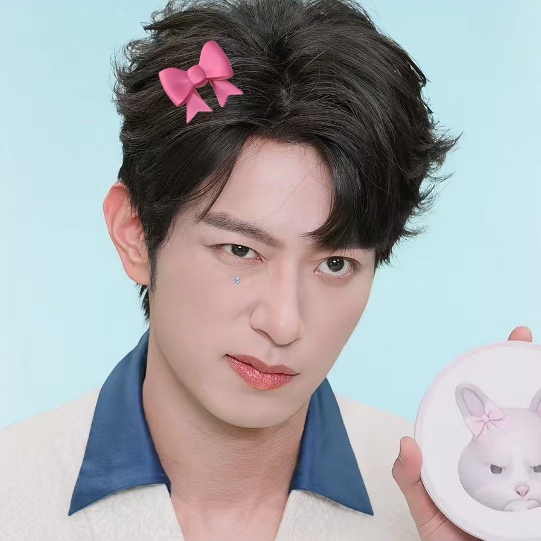 Bunny with his hair ribbon against the world.