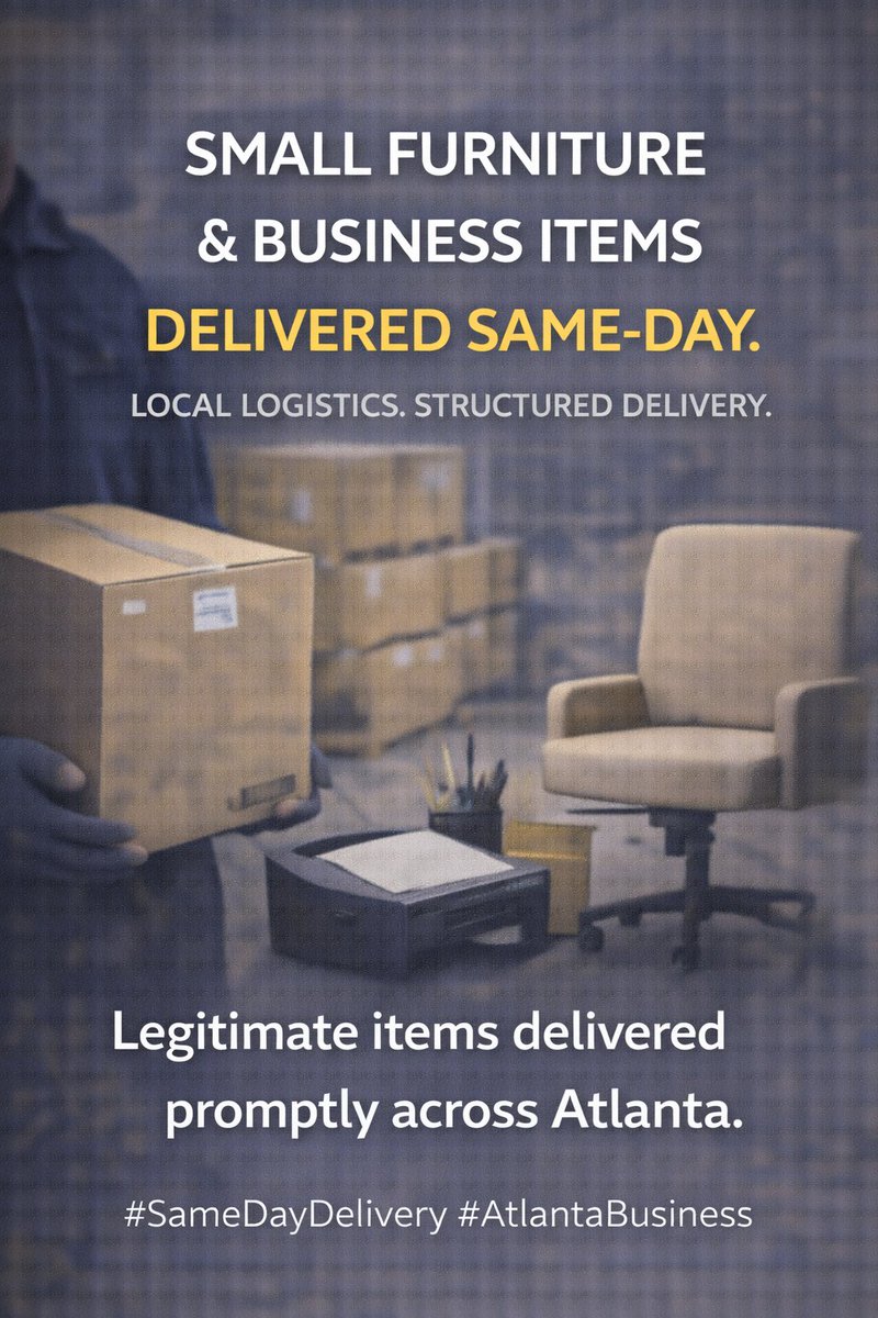 Handitova_'s tweet photo. If it’s leHanditova helps Atlanta businesses deliver important items the same day — without disrupting operations or relying on two-day shipping.

Structured pickup.
Professional drivers.
Verified handoffs.
Because when your business needs something moved, waiting isn’t efficient https://t.co/700h1EVpmr