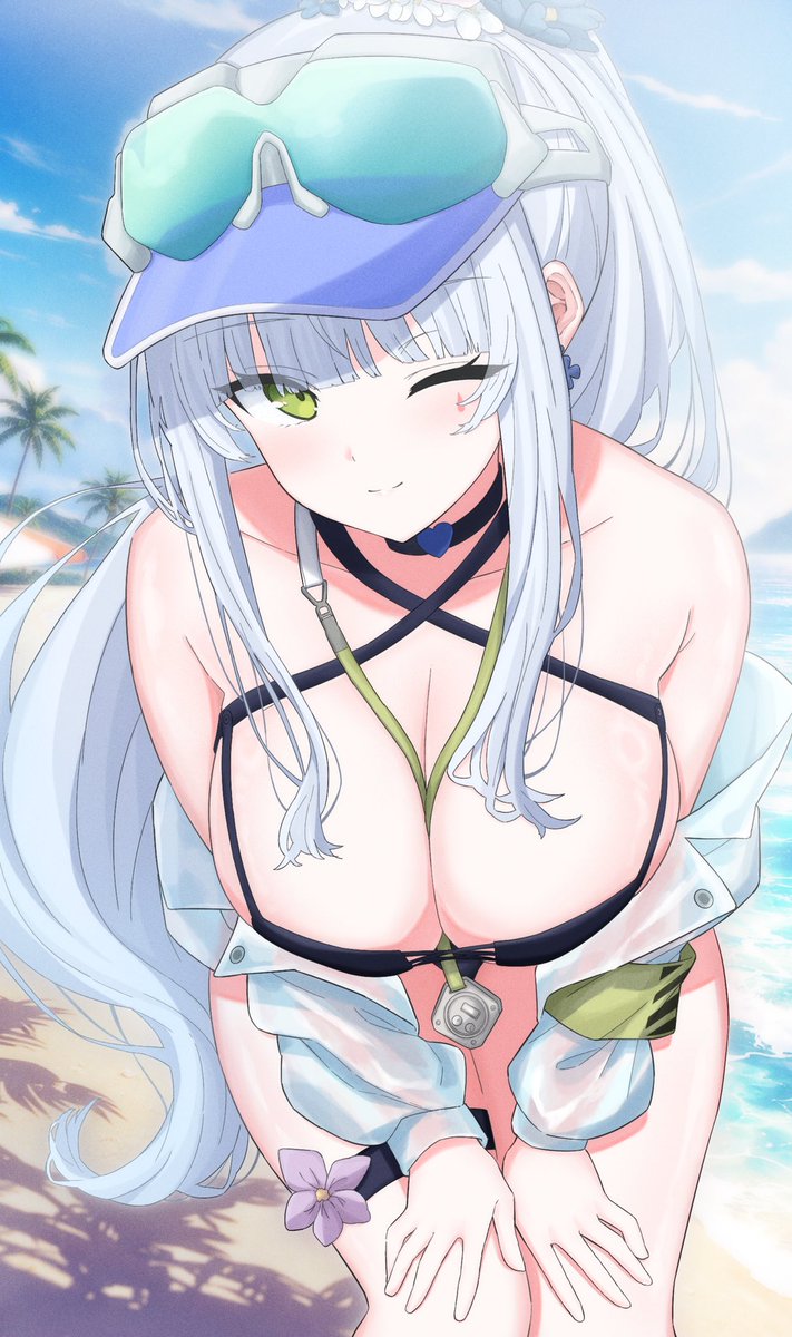 蒼き軌跡。水着クルカイ👙
#ドルフロ2 #GirlsFrontline2