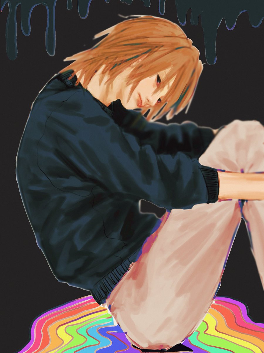 9rubush1's tweet photo. 不眠症　

描きました https://t.co/xpjKyq58ML