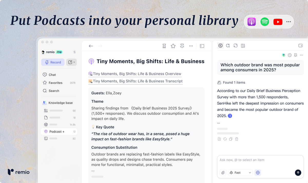 remio - Agent with Your Context tweet media