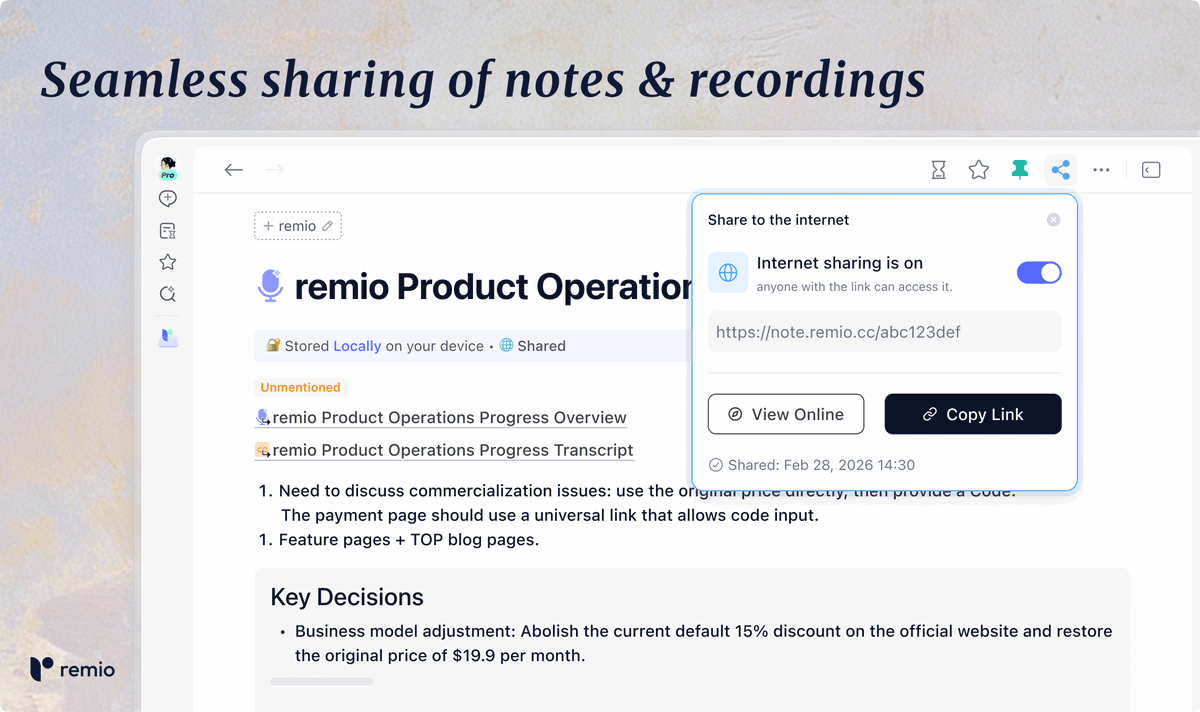remio - Agent with Your Context tweet media