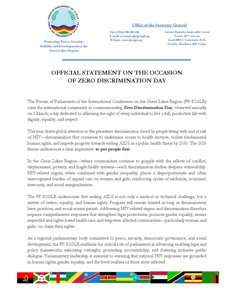 Forum of Parliaments of ICGLR (FP-ICGLR) tweet media