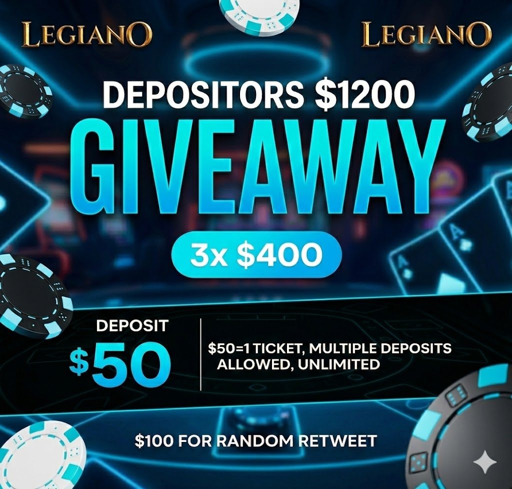 🎁$1200 LEGIANO DEPOSITORS GIVEAWAY!💜💰

☑️Random RT wins $100

To enter:
✅Retweet &amp; Like,
✅Deposit $50 ($50=1 ticket, multiple deposits allowed, unlimited) with this reflink: lgno.monalvor.com/?mid=349277_20…

🤑3 Winners
🥇$400 in CRYPTO
🥈$400 in CRYPTO
🥉$400 in CRYPTO

✉️DM me