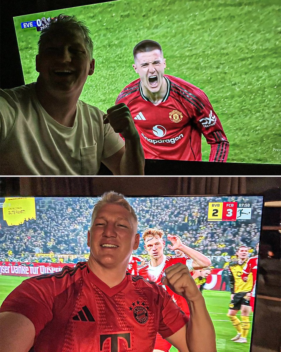 Bastian Schweinsteiger has two loves 😂❤️