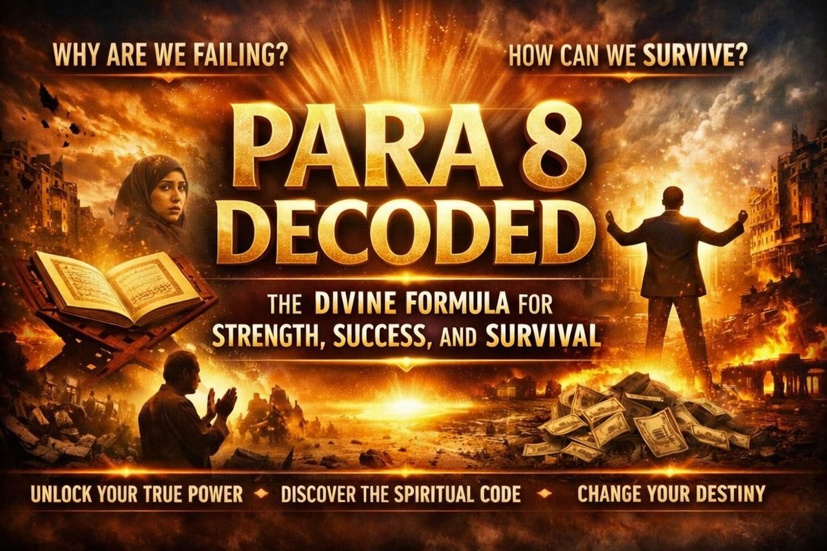 SohaibNasi22151's tweet image. robolix.xyz/para-8-decoded…

#Para8Decoded
#SpiritualSuccess
#FaithMatters
#InnerStrength
#QuranWisdom
#PurposeLife
#StayGuided
#RealSuccess
#MindAndSoul
#TruthWins