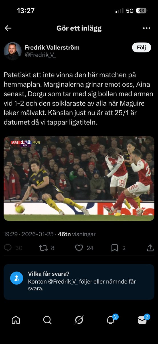 Aaarwid's tweet photo. @Fredrik_V_ @martin_karlstad Du fascinerar mig https://t.co/yBwwRGphfP