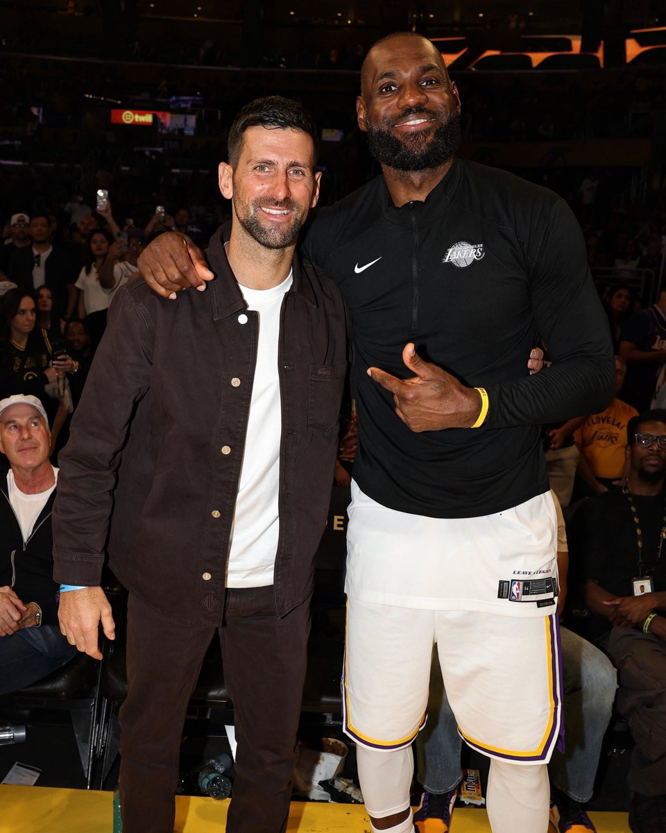 WeAreTennisTR's tweet image. 🐐 🤝 🐐

#NovakDjokovic #LeBronJames