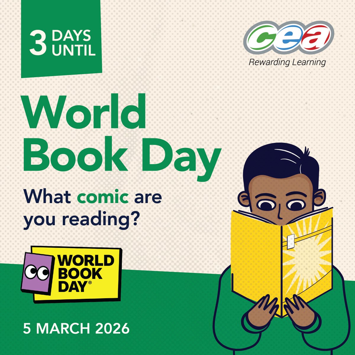 CCEA_info's tweet image. 💥 POW! ZAP! READ! 🦸‍♂️📚
Comics aren’t a shortcut, they’re a gateway to reading confidence. Visual storytelling boosts comprehension, engagement, and a love of reading ❤️

#ComicsCount #WorldBookDayUK #ReadingForPleasure

@Literacy_Trust @BookTrustNI @WorldBookDayUK