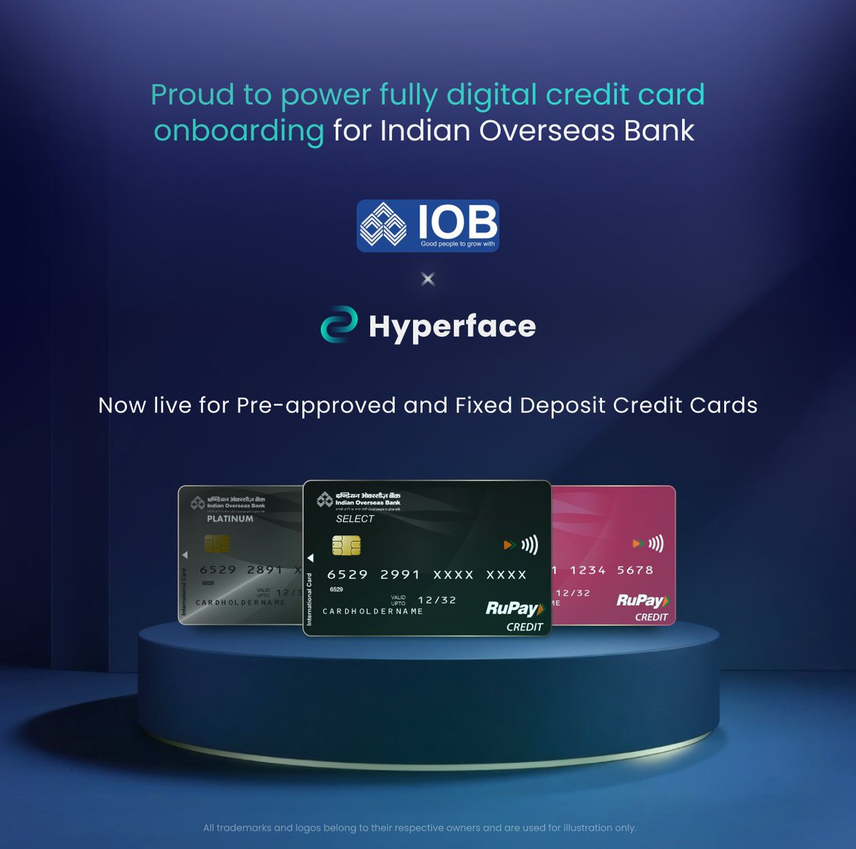 HyperfaceHQ's tweet photo. 𝗜𝗻𝗱𝗶𝗮𝗻 𝗢𝘃𝗲𝗿𝘀𝗲𝗮𝘀 𝗕𝗮𝗻𝗸’𝘀 𝗰𝗿𝗲𝗱𝗶𝘁 𝗰𝗮𝗿𝗱 𝗷𝗼𝘂𝗿𝗻𝗲𝘆𝘀 𝗮𝗿𝗲 𝗻𝗼𝘄 𝗹𝗶𝘃𝗲 𝗼𝗻 𝗛𝘆𝗽𝗲𝗿𝗳𝗮𝗰𝗲! 🚀 

We’re proud to partner with @INDIANOVERSEASBANK (IOB) to power a 100% digital onboarding experience for their customers.

#Hyperface #IOB https://t.co/rerO7DbKK1