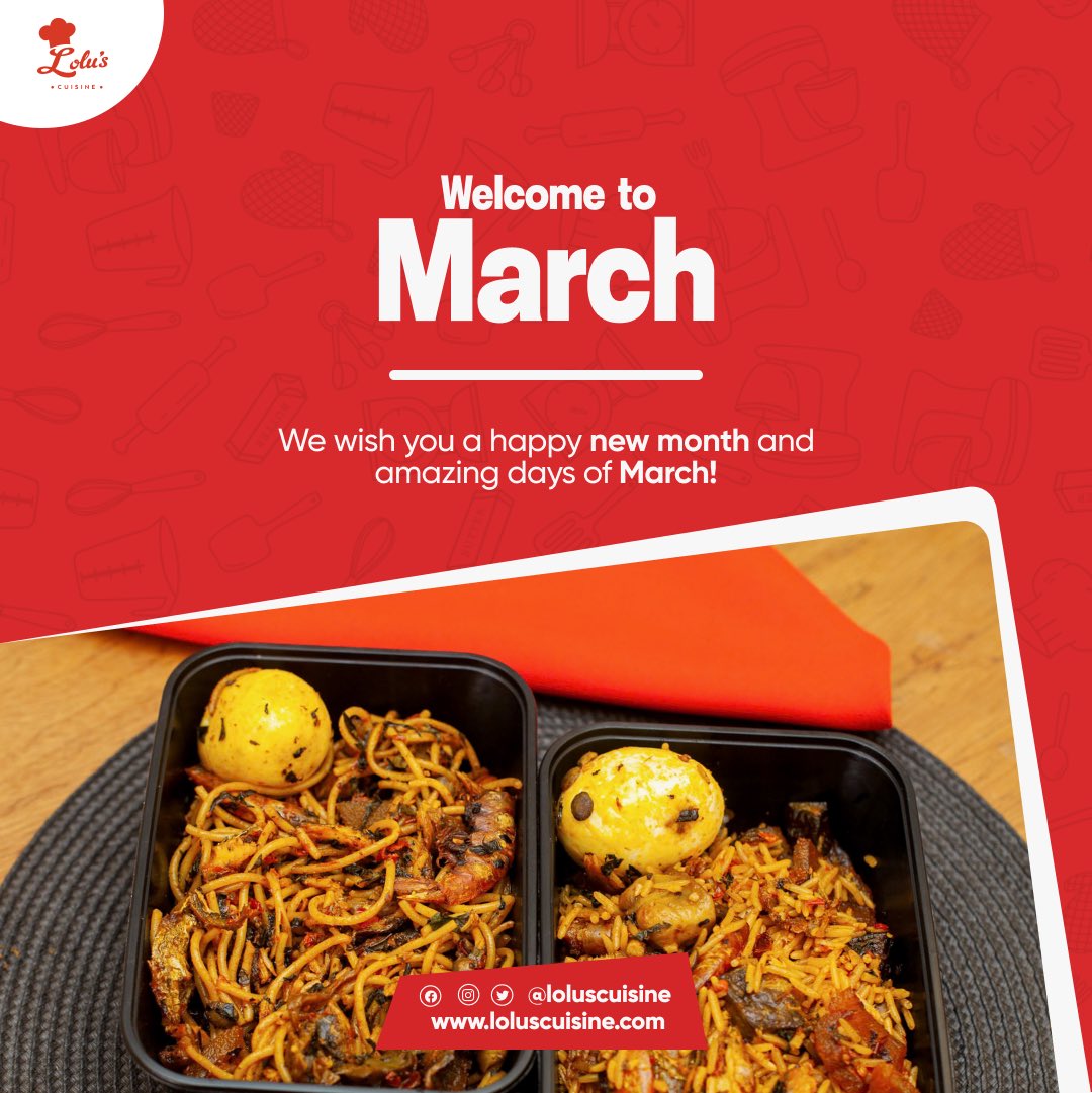 LolusCuisine's tweet photo. Happy New Month, LC FAM ๐คโจ
Thank you for rocking with us, supporting us, and choosing us over and over again.
This month, weโre serving you bigger flavors, better experiences, and more beautiful moments ๐ฅ
Letโs make it an amazing one together ๐
#March2026 #March1st https://t.co/ssmr1yEz9H