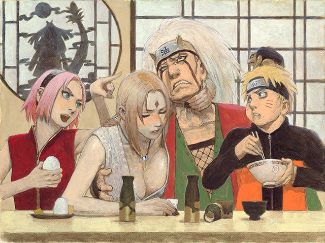 _Meloku's tweet photo. Naruto by Hiroaki Samura (Blade of the Immortal) https://t.co/DOVIAOkmCA