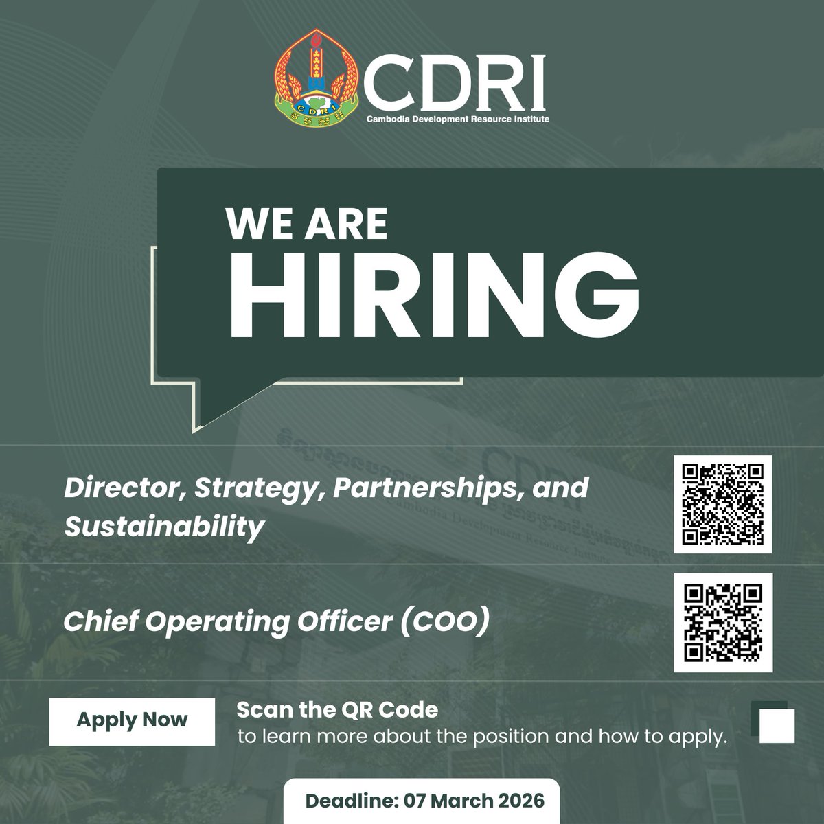 Cambodia Development Resource Institute (CDRI) tweet media