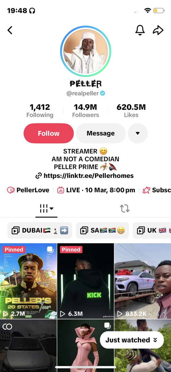 I want to assume that the 14.9m persons following this account on TikTok are not on 𝕏 
     Cause the way this boy mumu ehhh 😂😂