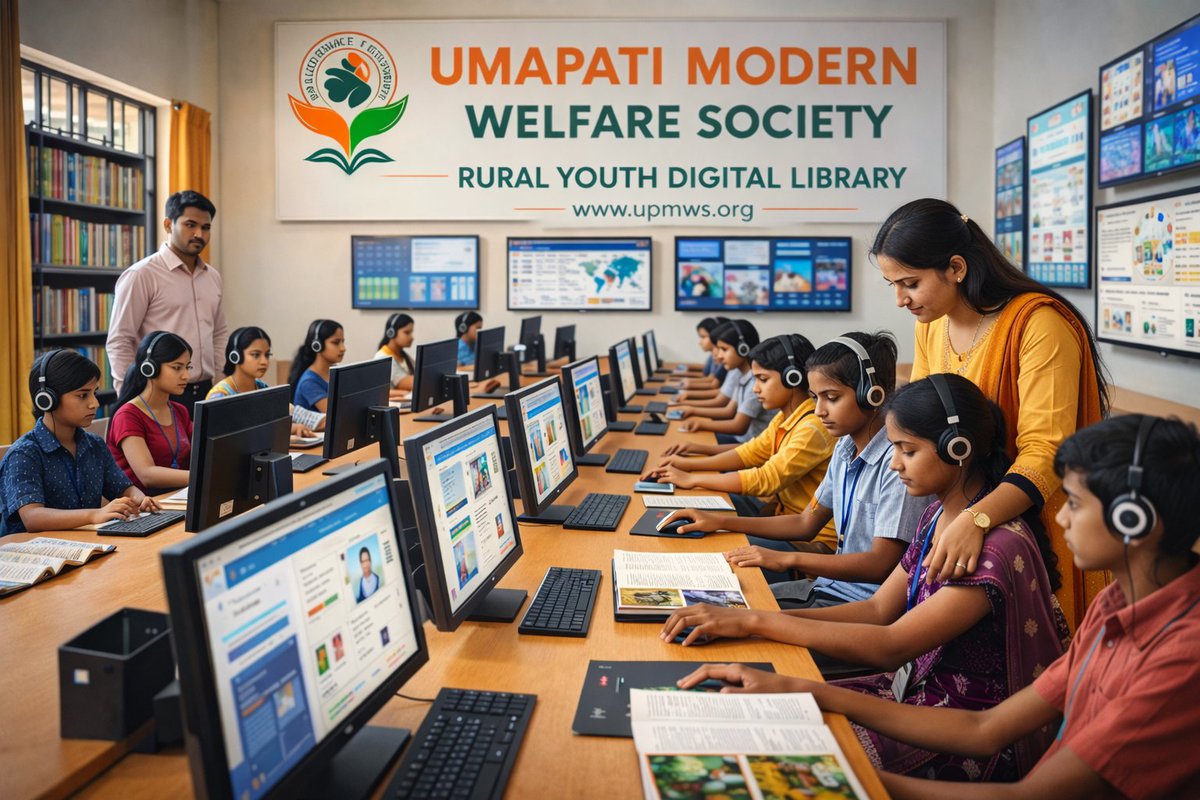 upmws_org's tweet photo. Umapati Modern Social Welfare Society proposes to establish a Digital Library &amp; E-Learning Center in rural Azamgarh to provide computer access, digital education, competitive exam preparation, and skill training to 500 rural youth annually.

#NeedCSR_Support #youthempowerment https://t.co/MJCdY2RCTC