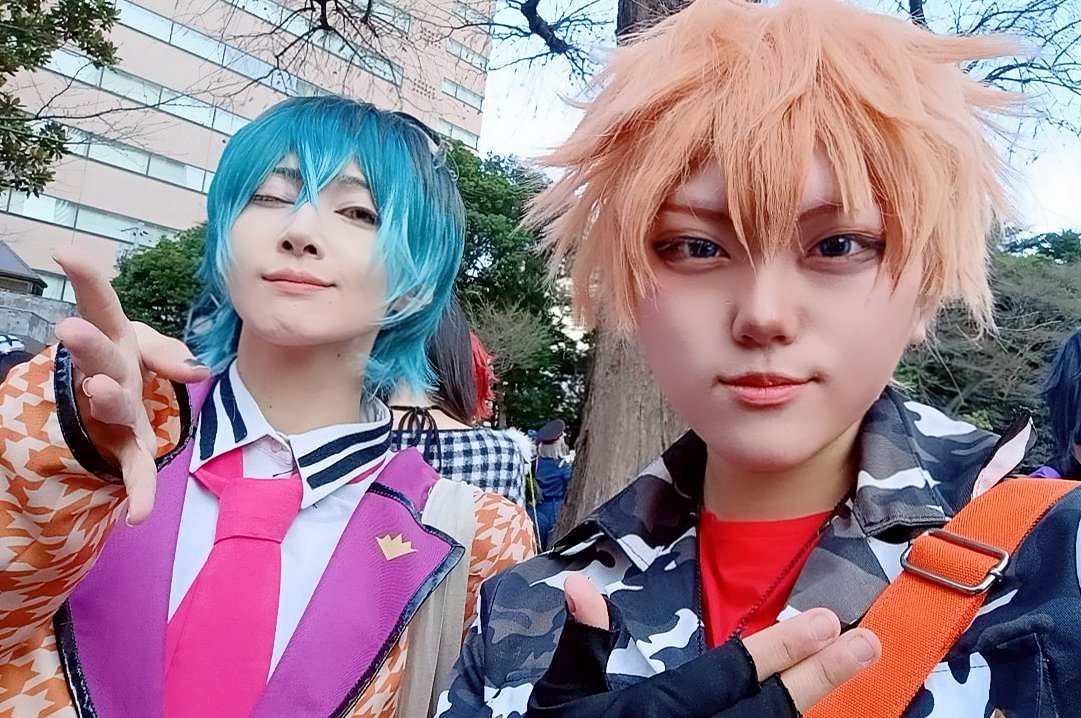 hey_an_chan's tweet photo. 遅遅ですが💦
１日のアコお疲れ様でした☺♪
しらろー太郎に衣装お借りして🎋を！
メイクよくわかんなくて３回お直しw

個人では表明だしてなかったんですけど、しらろ経由でたくさんの方に会えて嬉しかったです♪ありがとうございました💕
☠️
🐴@memepuru_ 
🐰@a0Yuf1Lorx43163
🐦️@shirasasa_Moni https://t.co/ADIfUqzhSJ
