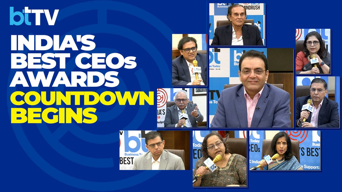 business_today's tweet photo. BT India’s Best CEOs Awards, 14th Edition | Jury Meet Evaluates Top Leaders
Watch:https://t.co/gG1SE2ojcB | #BusinessToday #BTIndiasBestCEOsAwards #IndiaInc #LeadershipExcellence #CEOAwards
@szarabi | @hcmariwala | @PwC_IN | @BergerPaintsInd | @L_Catterton | @CrisilLimited https://t.co/HL0AMYZAuU
