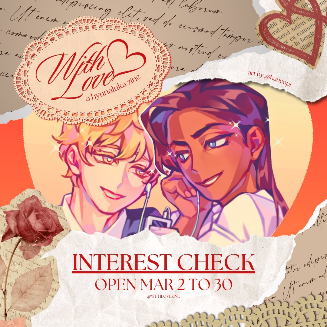 With Love: Hyuluka Zine🌹 tweet media