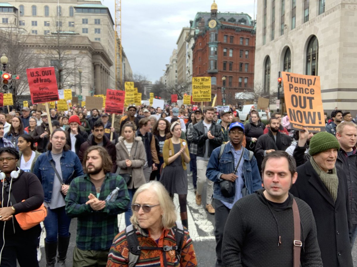 singh_kish98652's tweet photo. Marching to Trump tower 

No to war
#IranWar https://t.co/gtOYY6iFbE