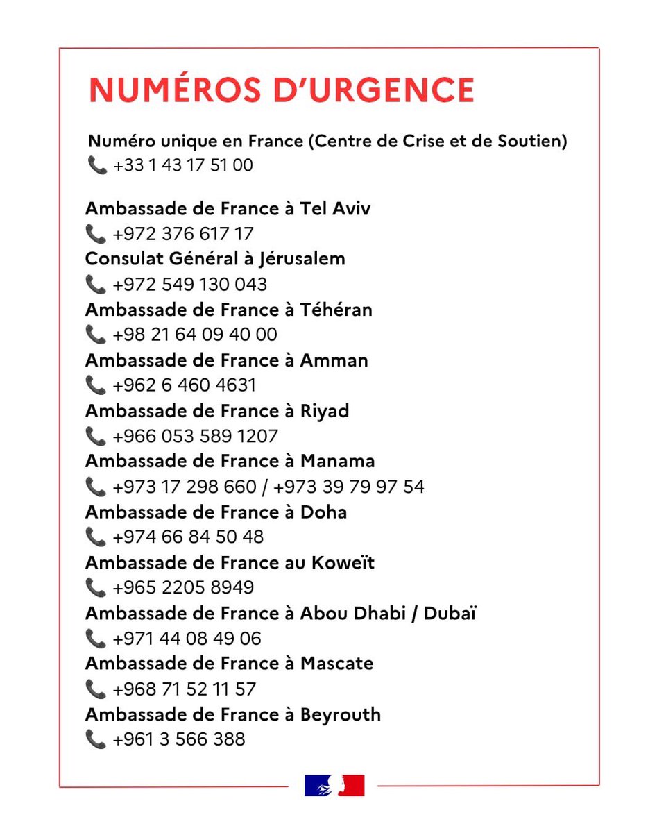 Image de Préfet du Haut-Rhin : 🔵 Vous avez des proches au Moyen-Orient ? 
Dans le contexte actuel, vous pouvez obtenir des informa