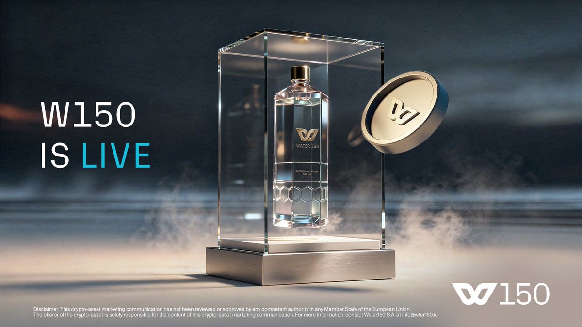 water_150's tweet photo. For those who hedge with gold.
For those who store energy.
For those who secure land.

Now you can secure water.

W150 is live. https://t.co/Q5uWgVj4xd