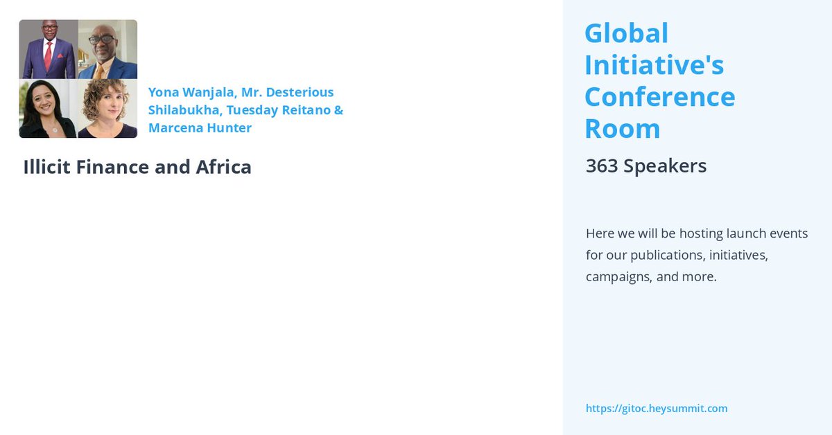 YonaWanjala's tweet photo. Mark your calendars for Illicit Finance and Africa, hosted by @GI_TOC.

We will unpack current #IFF risks in Africa and emerging legislative, regulatory &amp; cross-border coop frameworks to tackle #IFFs.
👉🏾Register here to secure your spot https://t.co/ezK0P1KHIa

🗓️ 10/03/2026 https://t.co/RaRm01Clwg