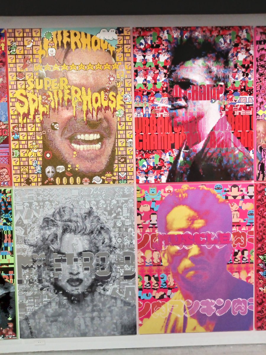 森洋史さん、鑑賞者の好きに出会える、ジャック・ニコルソンからブルース・リーまで銀幕のスター再来、懐かしさを凌駕する強靭な画面が新しい、銀座蔦屋書店 FOAM CONTEMPORARYの個展から。