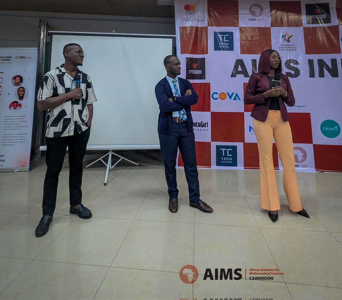AimsCmr's tweet photo. The most powerful moment at AIMS Innovation Week 2026?
Our alumni walking back onto campus. Not as students, as builders.
They returned to share real-world insight on jobs, careers, and long-term growth. 
That bridge between learning and industry? https://t.co/BX0uOdM7G3