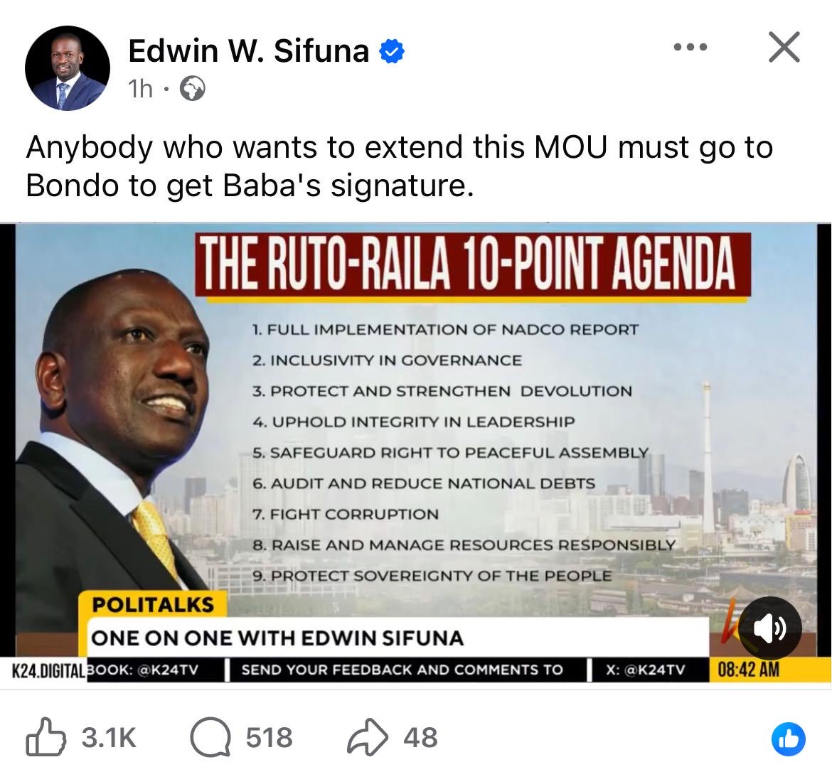 Huyu pia awache Raila apumzike aiiiiiih!