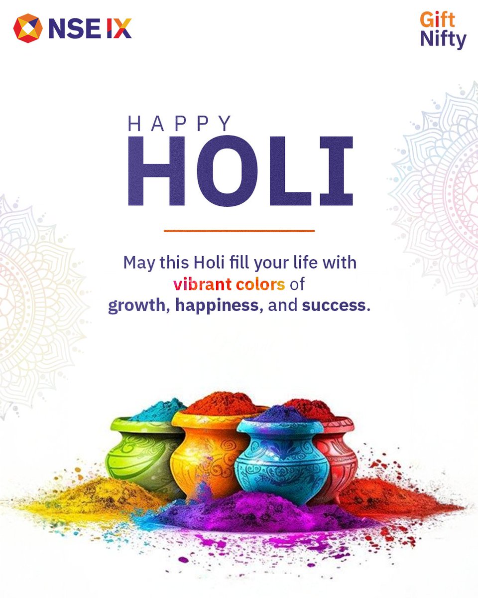 nse_ix's tweet photo. On the occasion of Holika Dahan, may the spirit of righteousness guide our actions. Wishing you a Holi filled with bright colors, warmth, and continued success.

#NSEIX #GIFTNIFTY #GIFTIFSC #CapitalMarkets #Holi2026 @balav1971 https://t.co/EESYWjgn0q
