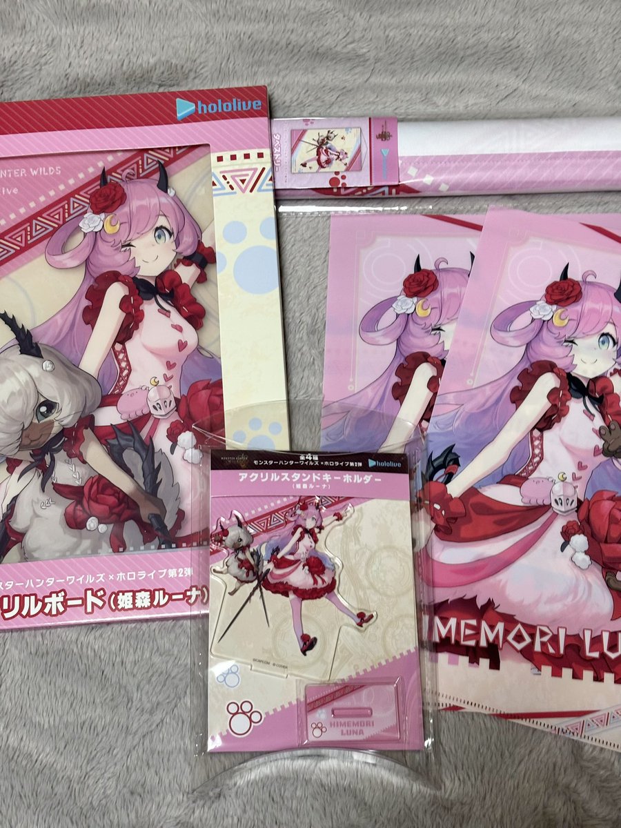 アクスタ4種&クリアファイル4種！】ホロライブ×モンスターハンター