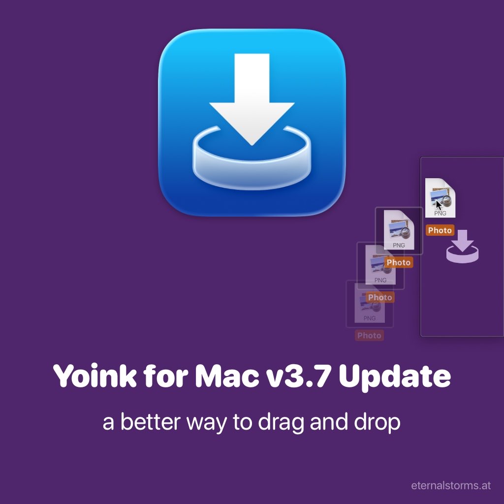 Yoink for Mac, iPad and iPhone tweet media