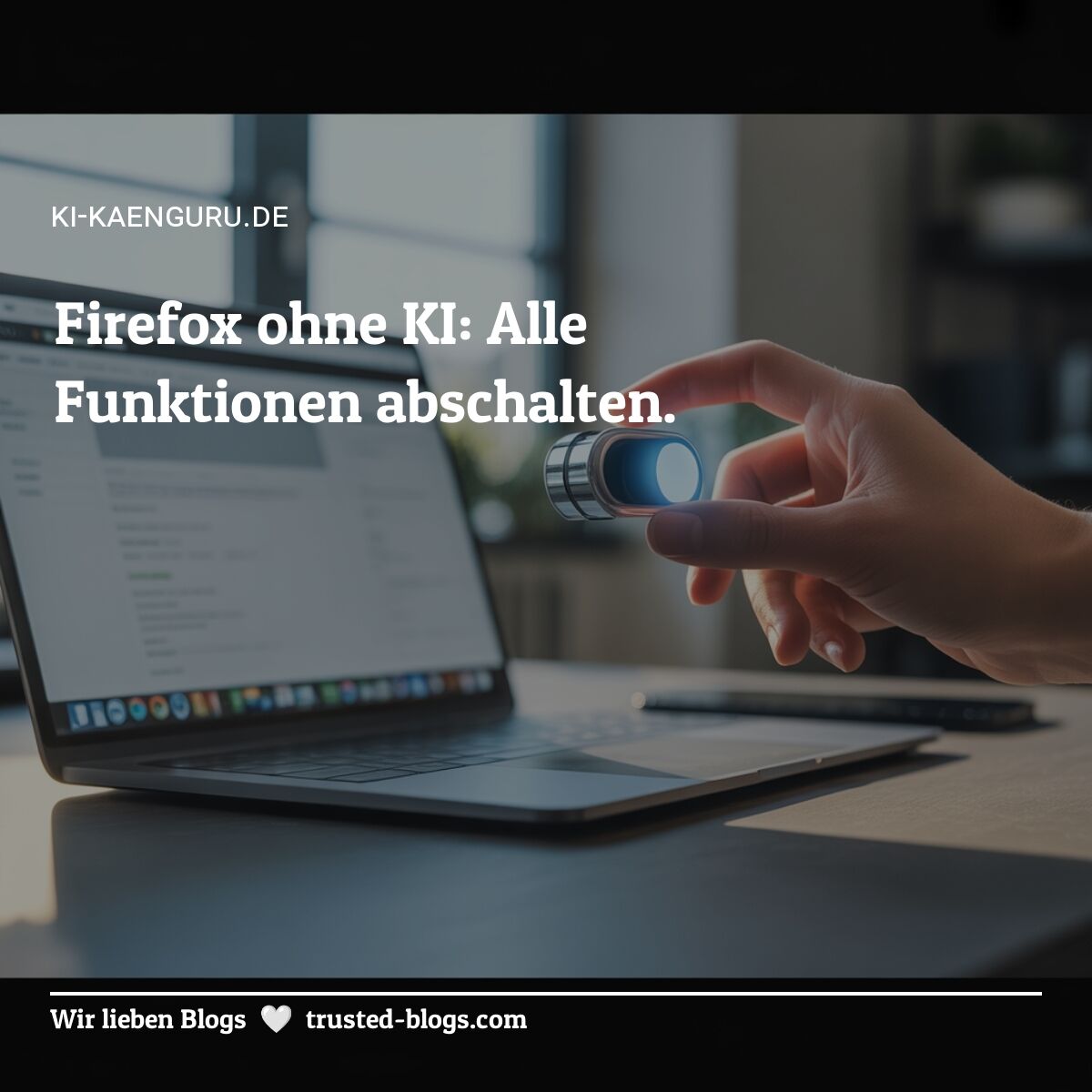 trustedblogs's tweet image. Du kannst mit einem Klick alle KI‑Funktionen im Firefox ausschalten und endlich ungestört surfen.👉 ki-kaenguru.de/firefox-ki-fun…

#Firefox #KI #Datenschutz