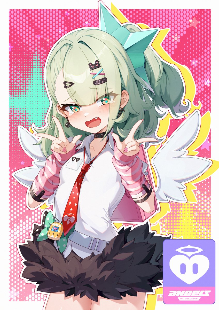 #妄想エンジェル📷 #千夏 
美味的草莓抹茶小蛋糕~~~