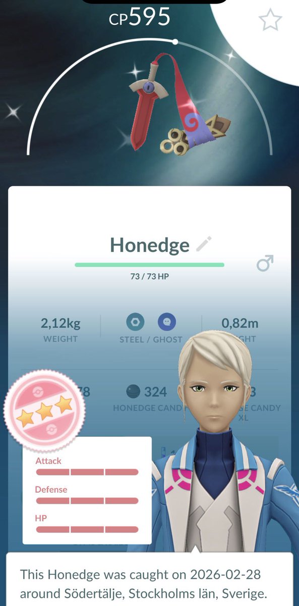 madakers's tweet photo. My best catch from  #PokemonGOTour Kalos ✨🥳 #PokemonGO https://t.co/tXsnIhZQ4l