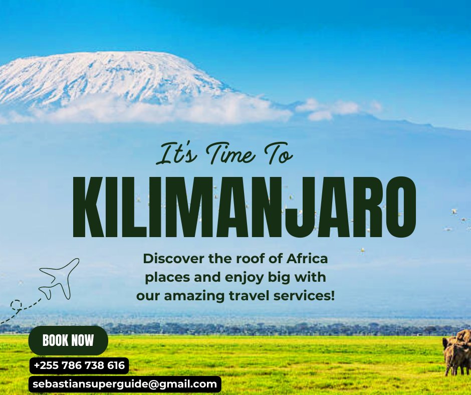 SuperbGuide's tweet photo. Welcome to Mountain Kilimanjaro in Tanzania.
Join and discover the magic of Africa with unforgettable relaxation and well being also talented tour each and every walk is awesome and move on the road altogether!
Exciting experience waiting go by our enjoyable safari!
Your welcome! https://t.co/CwMe1Fd12f