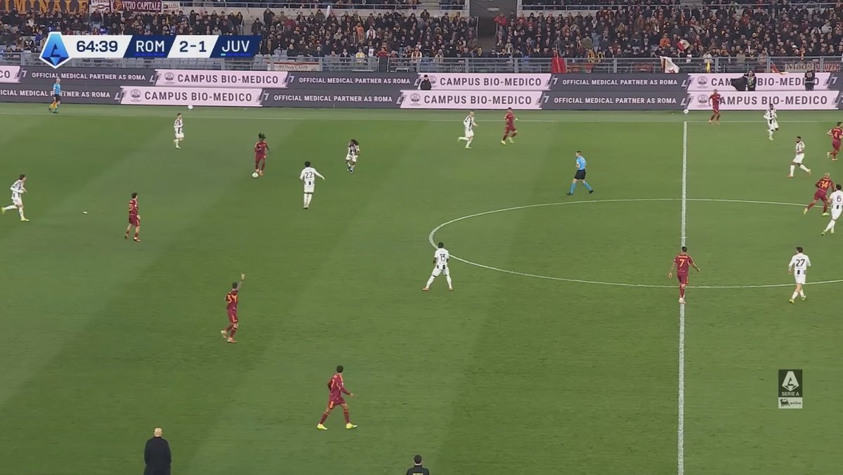sul terzo gol della Roma bella palla di Koné, niente da dire, ma non si può vedere una squadra posizionata così a palla scoperta.