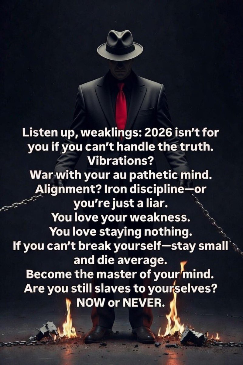 mr_KEnforce's tweet photo. Discipline your mind #MindDiscipline
#BrutalTruth
#Manifest2026 https://t.co/DvgOG1CQrj