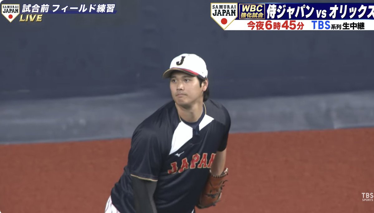 WBC 侍JAPAN　練習着