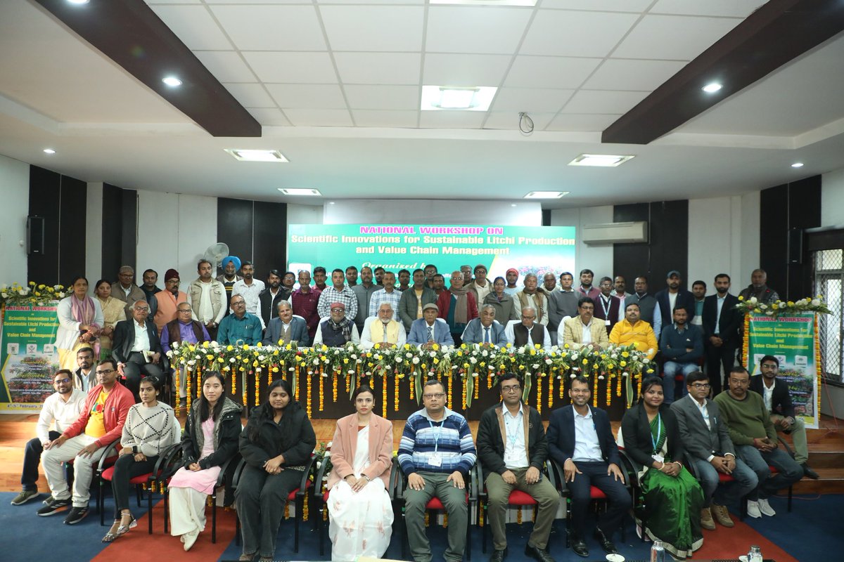 deepakmishra06's tweet photo. Attend National workshop on scientific innovations for sustainable Litchi production and value chain management in ICAR -NRCL Muzaffarpur Bihar. https://t.co/9SrBepSsgi