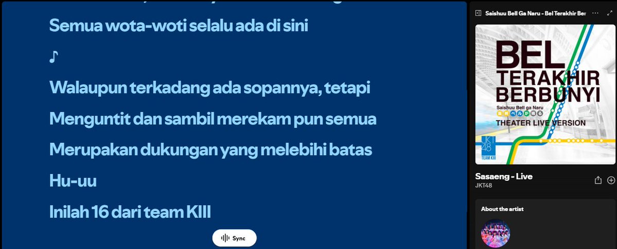lach, SASAENG bukan na lagu tim K3??